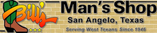 Bill's Man's Shop in San Angelo, Texas - Western Wear Store logo